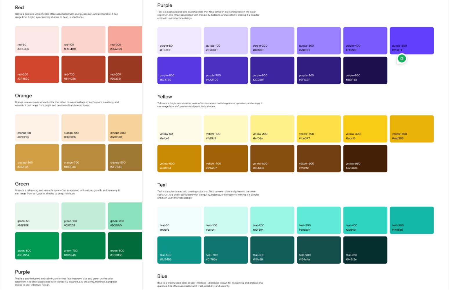 Design system example